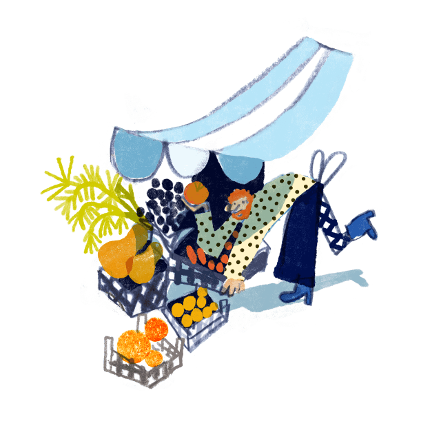 خضروات طازجة مباشرة من المزرعة.